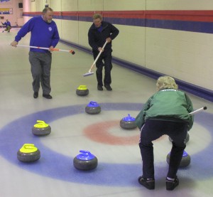 Picture of stone being brushed into the house 20KB